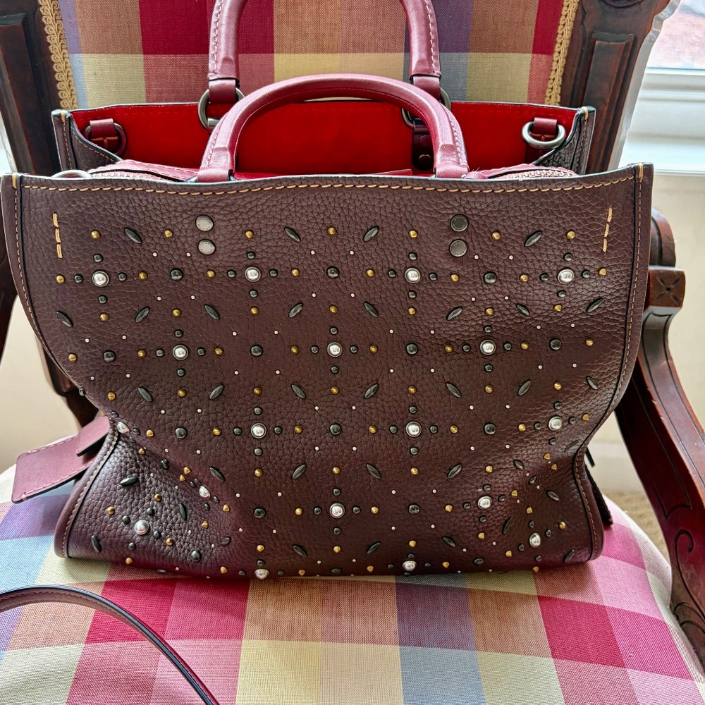 Coach Rogue 30 with Prairie Rivets - Oxblood